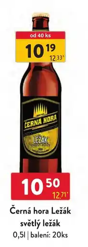 Qanto Černá hora Ležák světlý ležák nabídka