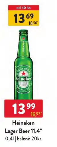 Qanto Heineken lager beer nabídka