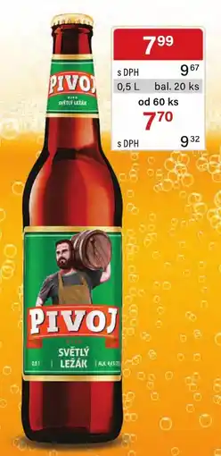 Qanto Pivoj světlý ležák nabídka
