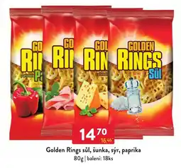 Qanto Golden Rings sůl, šunka, sýr, paprika nabídka