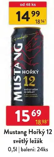 Qanto Mustang hořký 12 světlý ležák nabídka
