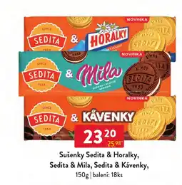 Qanto Sedita sušenky & horalky, sedita & mila, sedita & kávenky nabídka