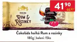Qanto Karelá čokoláda hořká rum a rozinky nabídka