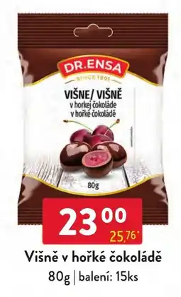 Qanto Dr. Ensa višně v hořké čokoládě nabídka