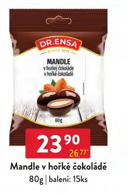 Qanto Dr. Ensa mandle v hořké čokoládě nabídka