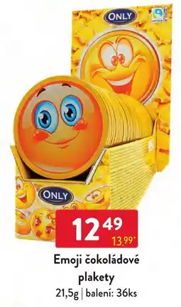 Qanto Only emoji čokoládové plakety nabídka