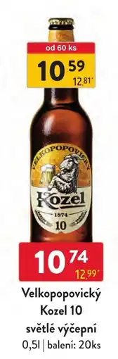 Qanto Velkopopovický Kozel 10 nabídka
