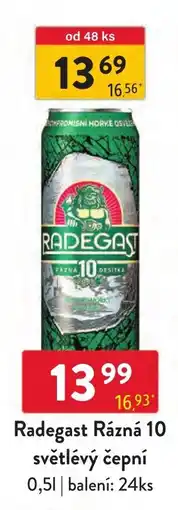 Qanto Radegast Rázná 10 světlý čepní nabídka