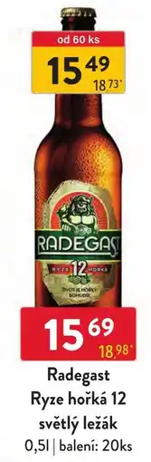 Qanto Radegast Ryze hořká 12 nabídka