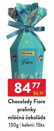 Qanto Chocolady Fiore pralinky mléčná čokoláda nabídka