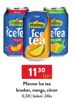 Qanto Pfanner ice tea broskev, mango, citron nabídka