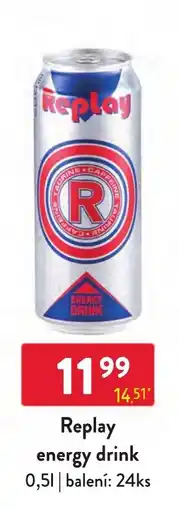 Qanto Replay energy drink nabídka