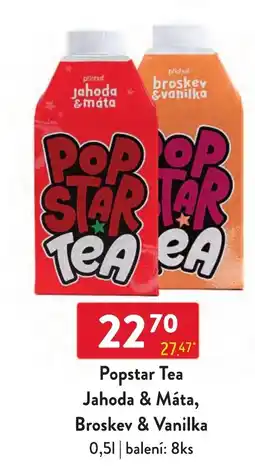 Qanto Popstar Tea Jahoda & Máta, Broskev & Vanilka nabídka