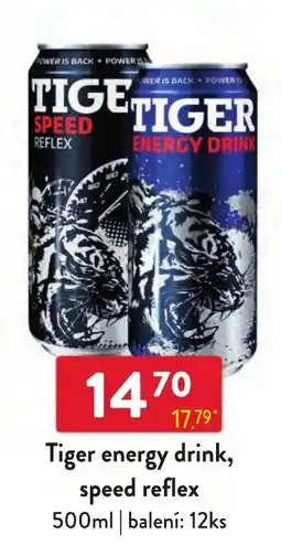 Qanto Tiger energy drink, speed reflex nabídka