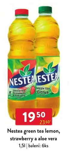 Qanto Nestea green tea lemon, strawberry a aloe vera nabídka