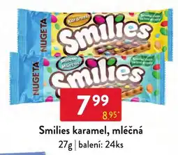 Qanto Smilies karamel nabídka