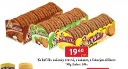 Qanto Ke kafičku sušenky ovesné, s kakaem, s liskovým oříškem nabídka