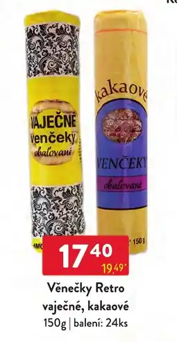 Qanto Věnečky Retro vaječné, kakaové nabídka