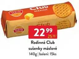 Qanto Sedita rodinné club sušenky máslové nabídka