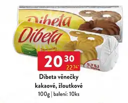 Qanto Dibeta věnečky kakaové, žloutkové nabídka