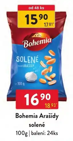 Qanto Bohemia arašidy solené nabídka