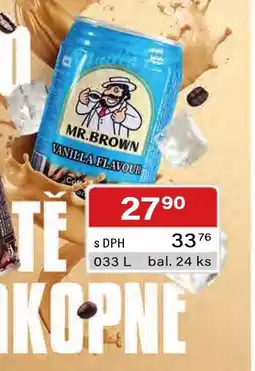 Qanto Mr. Brown vanilkový nápoj nabídka