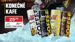 Qanto Big Shock! kafe nabídka