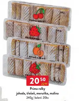 Qanto Prima rolky jahoda, třešeň, meruňka, malina nabídka