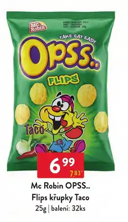 Qanto Mc Robin OPSS.. Flips křupky Taco nabídka