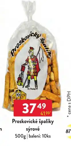 Qanto Proskovický špalík sýrové nabídka