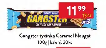 Qanto Gangster tyčinka Caramel Nougat nabídka