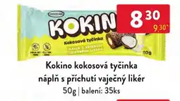 Qanto Kokino kokosová tyčinka náplň s příchutí vaječný likér nabídka