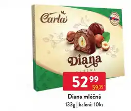 Qanto Carla Diana mléčná nabídka