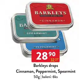 Qanto Barkleys drops Cinnamon, Peppermint, Spearmint nabídka