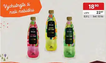 Qanto Dilmah ice tea nabídka