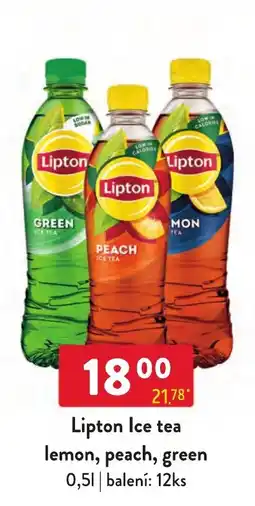 Qanto Lipton ice tea lemon peach green nabídka