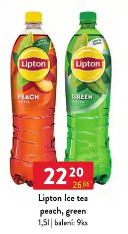 Qanto Lipton ice tea peach, green nabídka