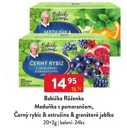 Qanto Babička Růženka Meduňka s pomerančem, Černý rybíz & ostružina & granátové jablko nabídka
