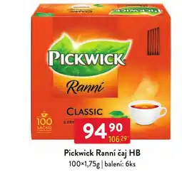 Qanto Pickwick Ranní čaj nabídka