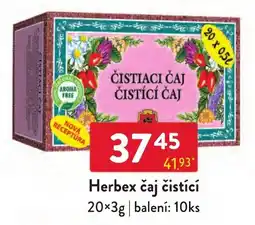 Qanto Herbex čaj čistící nabídka
