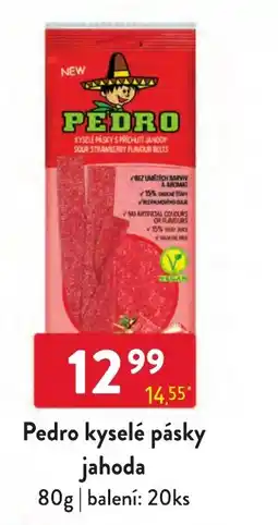 Qanto Pedro kyselé pásky jahoda nabídka