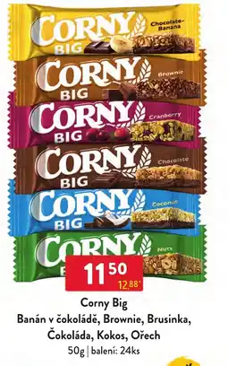 Qanto Corny Big Banán v čokoládě, Brownie, Brusinka, Čokoláda, Kokos, Ořech nabídka