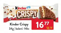 Qanto Kinder Crispy nabídka