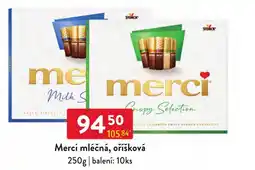 Qanto Merci mléčná, oříšková nabídka