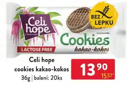 Qanto Celi hope cookies kakao-kokos nabídka