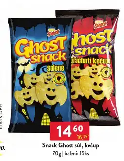Qanto Ghost snack sůl, kečup nabídka
