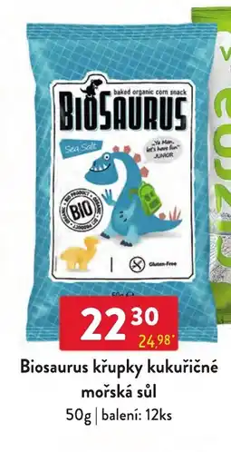 Qanto Biosaurus křupky kukuričné mořská sůl nabídka