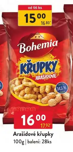 Qanto Bohemia arašídové křupky nabídka