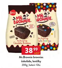 Qanto Mr.Brownie brownies čokoláda, lentilky nabídka
