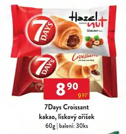 Qanto 7Days Croissant kakao, lískový oříšek nabídka
